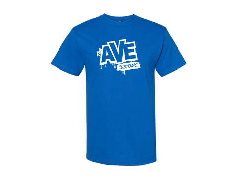 The Ave Customs - T-Shirt (Royal Blue)