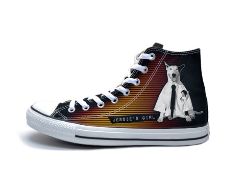 Rick Springfield - White Logo Chucks