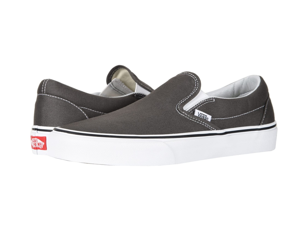 Custom Slip-On Vans - Charcoal Custom Slip-On Vans - Charcoal