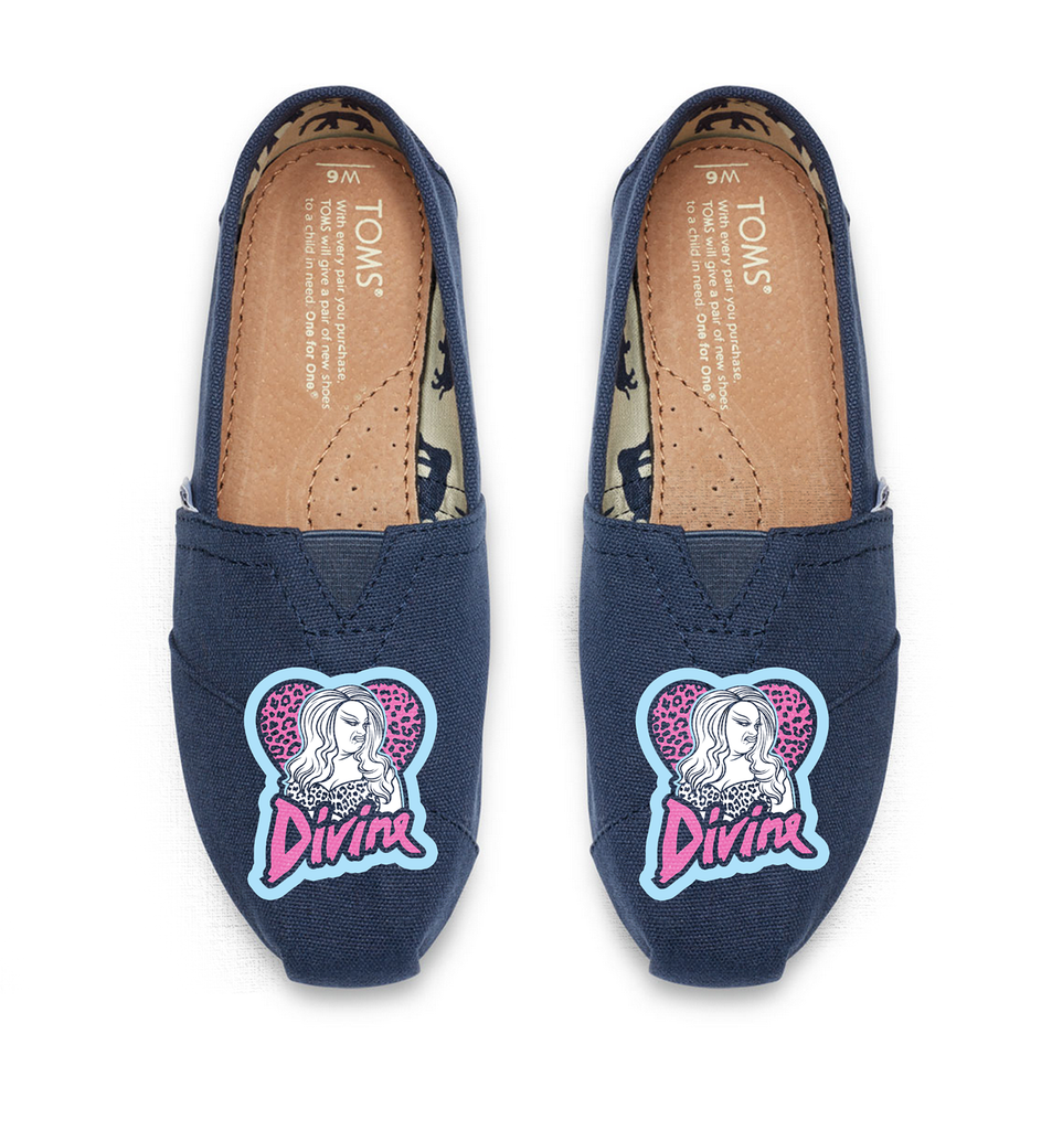 Divine Heart Logo - Navy Blue TOMS Alpargata Divine Heart Logo - Navy Blue TOMS Alpargata