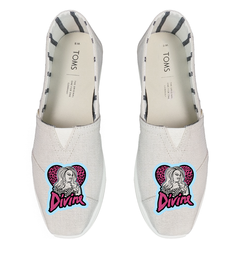 Divine Heart Logo - White TOMS Alpargata Divine Heart Logo - White TOMS Alpargata