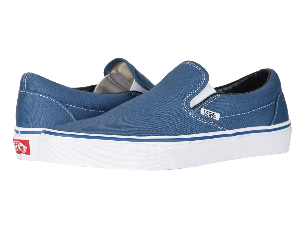 Custom Slip-On Vans - Navy