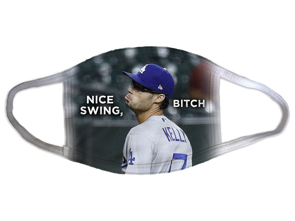 Joe Kelly - Nice Swing, Bitch - Face Mask (White)