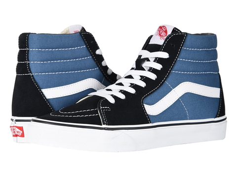 Custom Sk8 Hi Vans - Navy