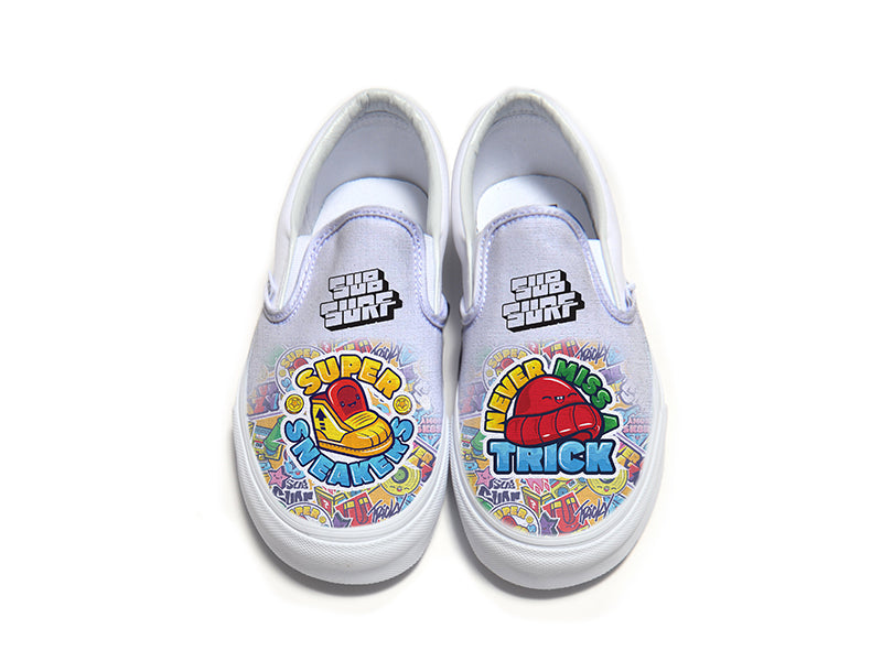 SUBSURF® Power Up Super Sneakers and Hat Slip On Vans #2 SUBSURF® Power Up Super Sneakers and Hat Slip On Vans #2