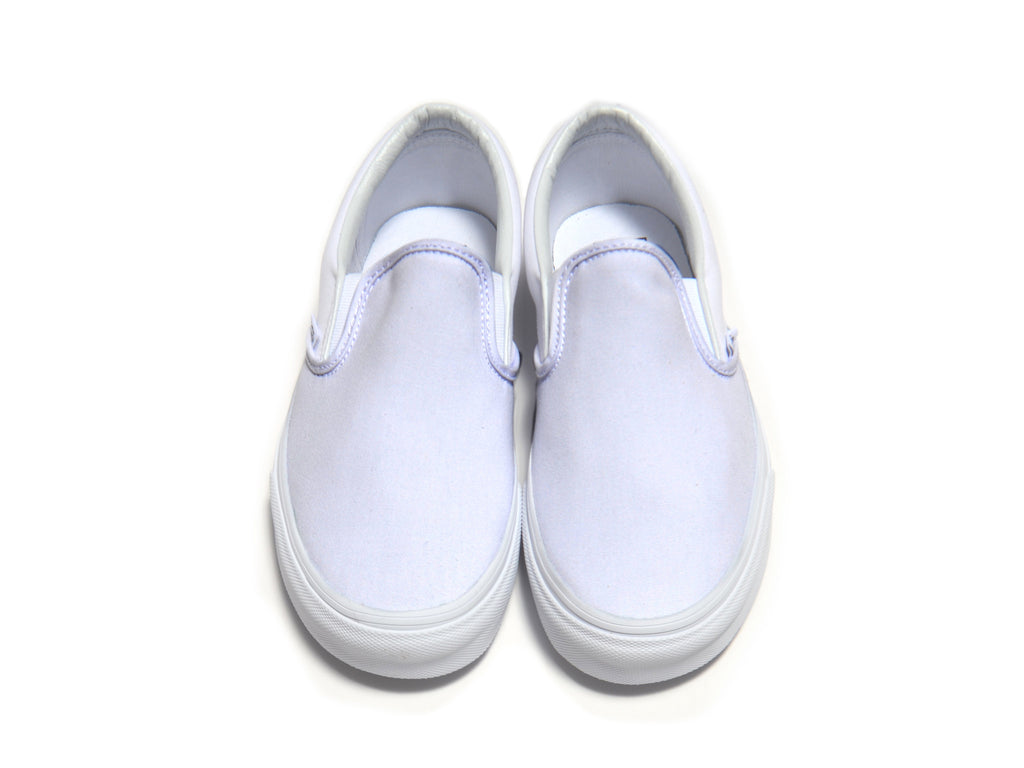 Custom Slip-On Vans - White Custom Slip-On Vans - White