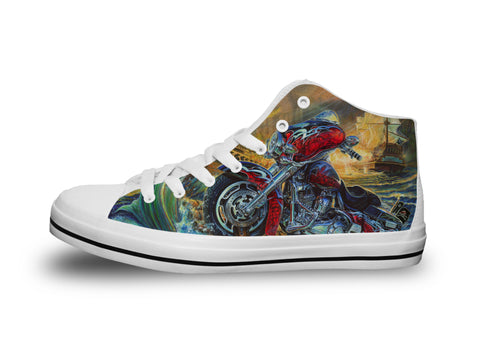Sons Of Anarchy B&W Reaper Chucks - CLEARANCE