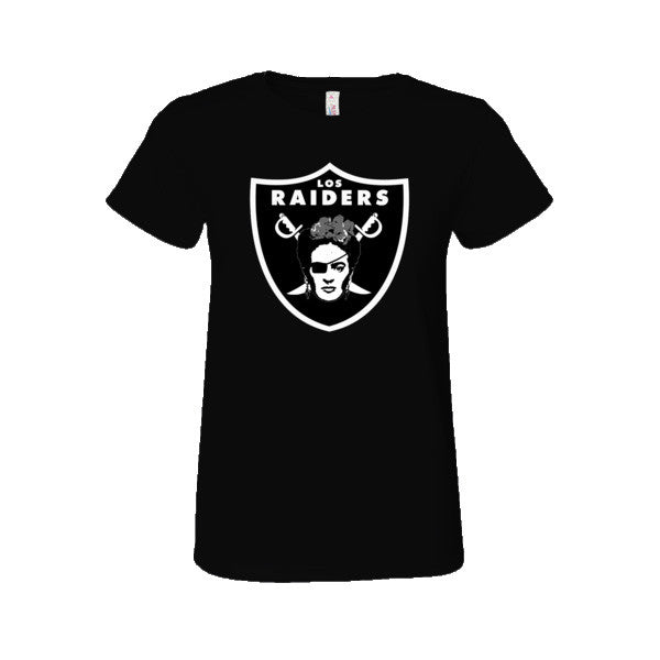 Los Raiders Frida Kahlo Womens T Shirt