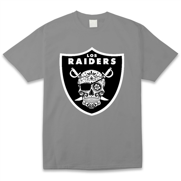 Los Raiders Sugar Skull Mens T Shirt