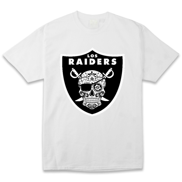 Los Raiders Sugar Skull Mens T Shirt
