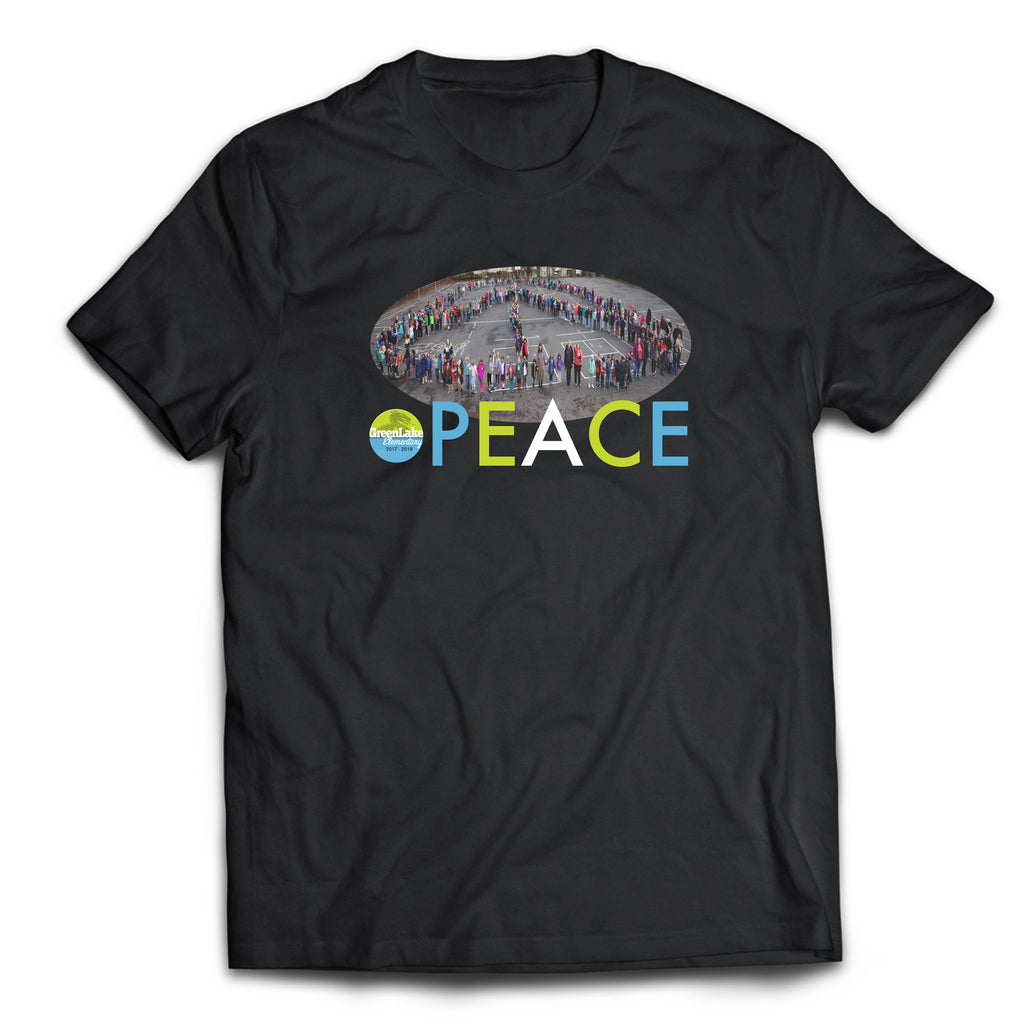 Green Lake Elementary PEACE T-Shirt Green Lake Elementary PEACE T-Shirt
