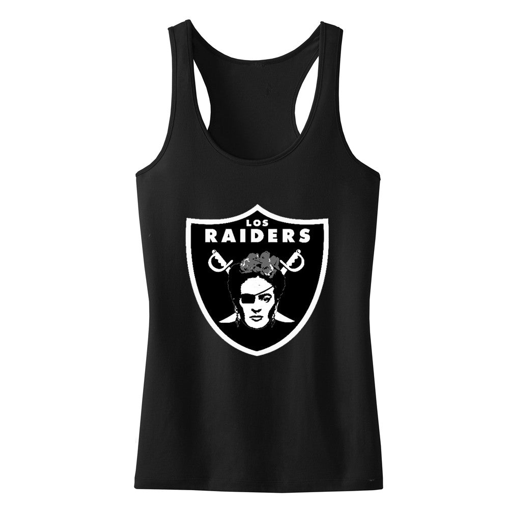 Los Raiders Frida Kahlo Racerback Tank Top Los Raiders Frida Kahlo Racerback Tank Top