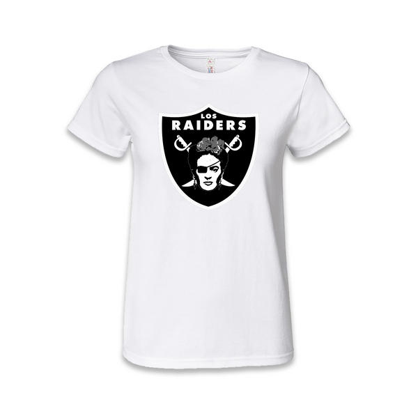 Los Raiders Frida Kahlo Womens T Shirt