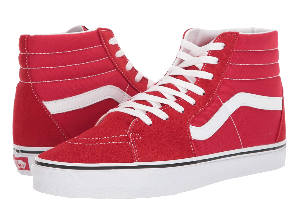 Sk8 hi vans online all red