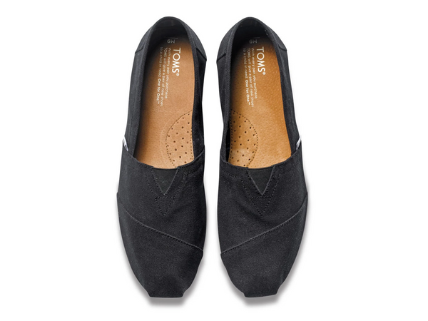 Toms slip top on black