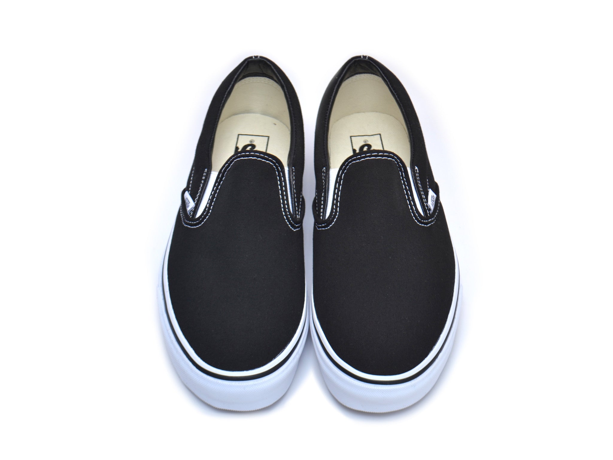 slip in vans black